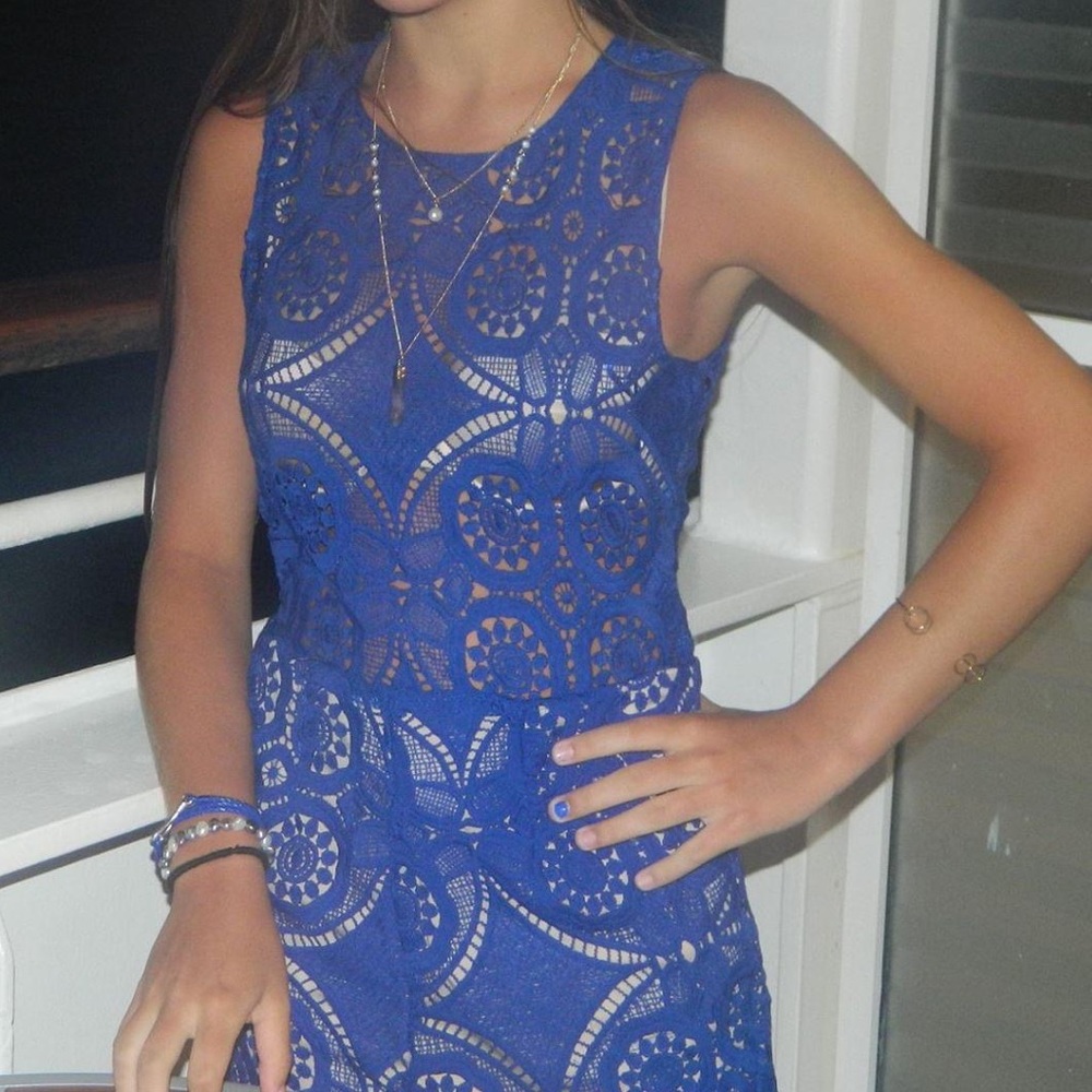 Boutique royal blue romper
